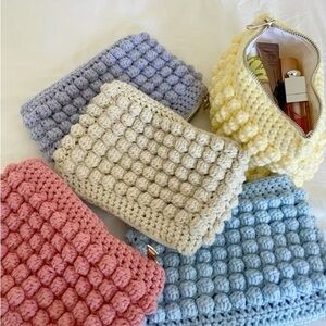 CROCHET Bobble Makeup Pouch